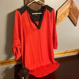 Black & Red Blouse